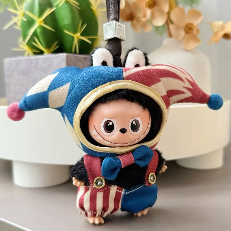 

Labubu clothes accessories, for V4 mini 4.0 Labubu doll clown costume set, Halloween outfit, cute and exquisite gift.no doll