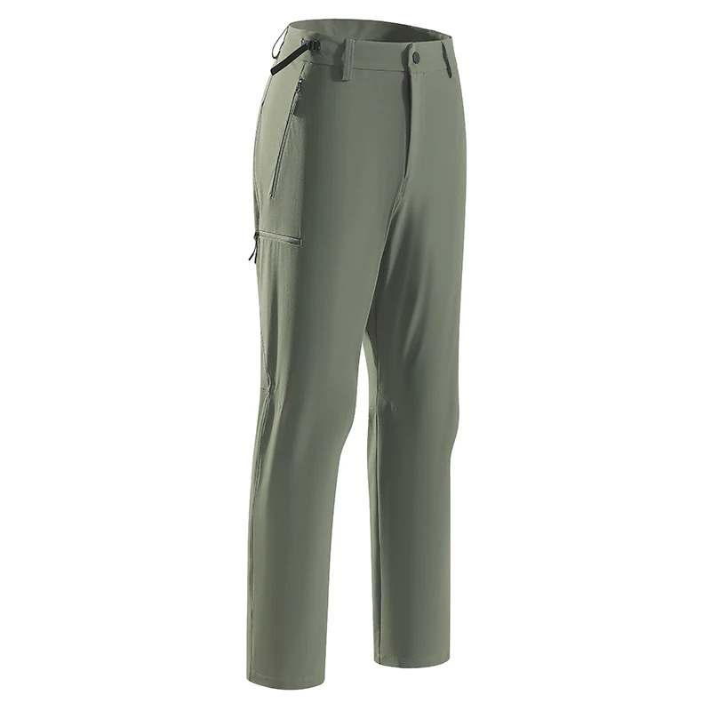 Men's Long Casual Pants Light Outdoor Sports Pants - Stretchy, Breathable & Tear-Resistant with Elastic Waist & 4 Color Options