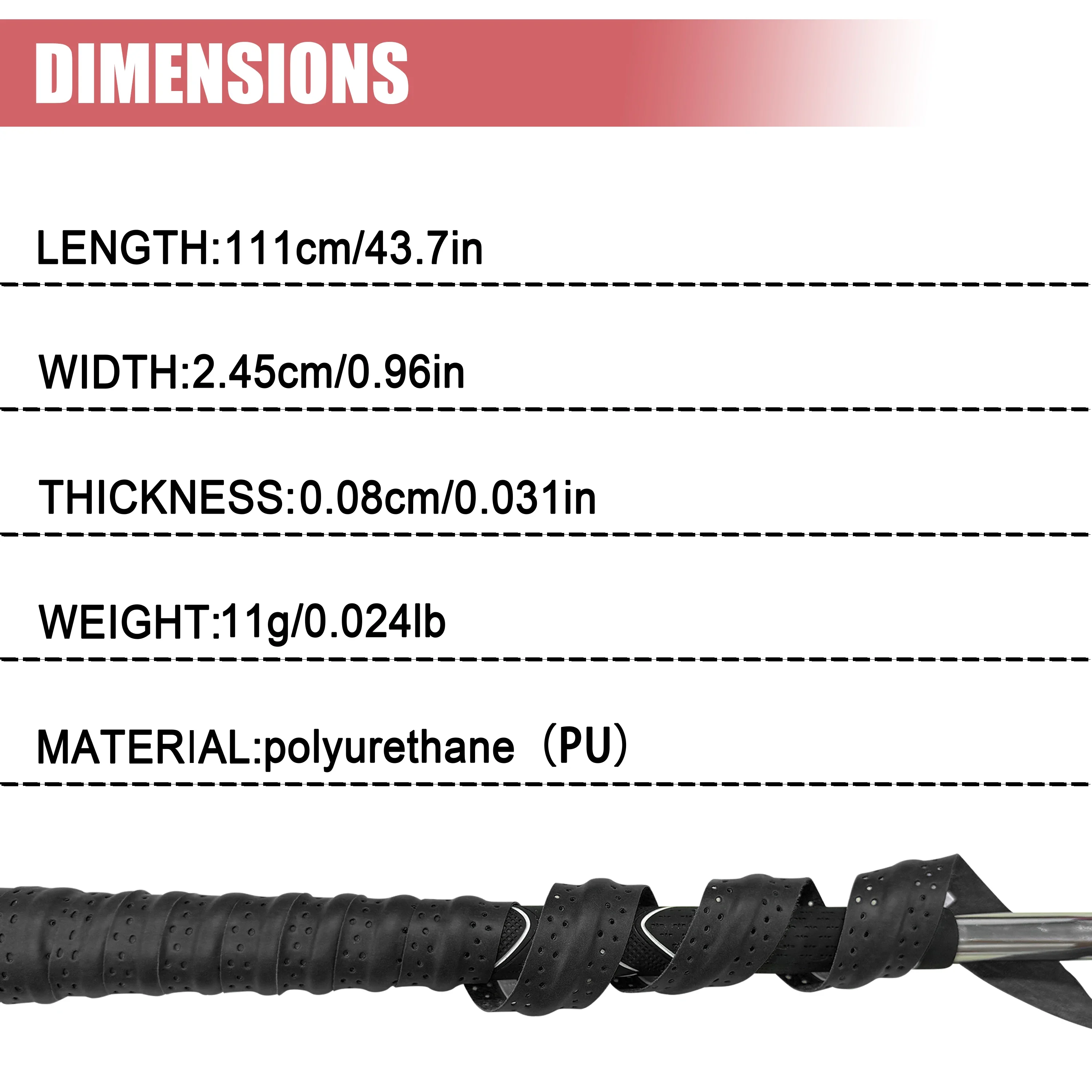 【Premium Golf Grip Tape】Non-Slip PU Golf Club Grip Wrap | Sweat-Proof & Quick Replacement | Universal Fit for All Golf Clubs