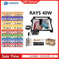 LONGER RAY5 40W Laser Engraver Touch Screen 32-bit Chipset WIFI Connectivity  0.10*0.15mm² High Accuracy Engraving Cutting Machi