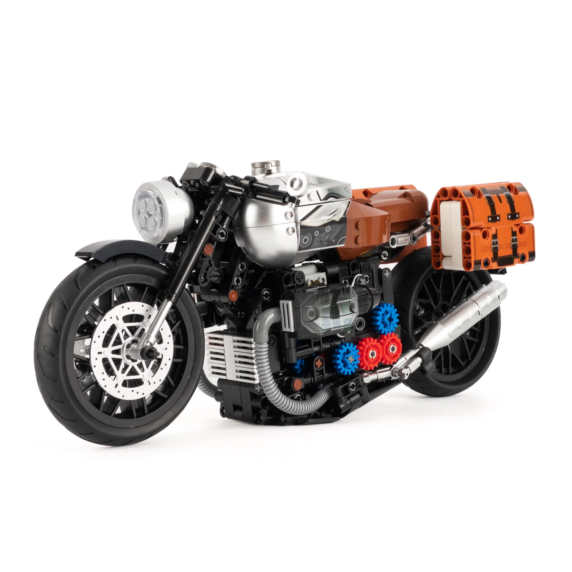 Latte motorbike 925pcs building blocks adult assembled assembled insert high difficulty building blocks motorbike model