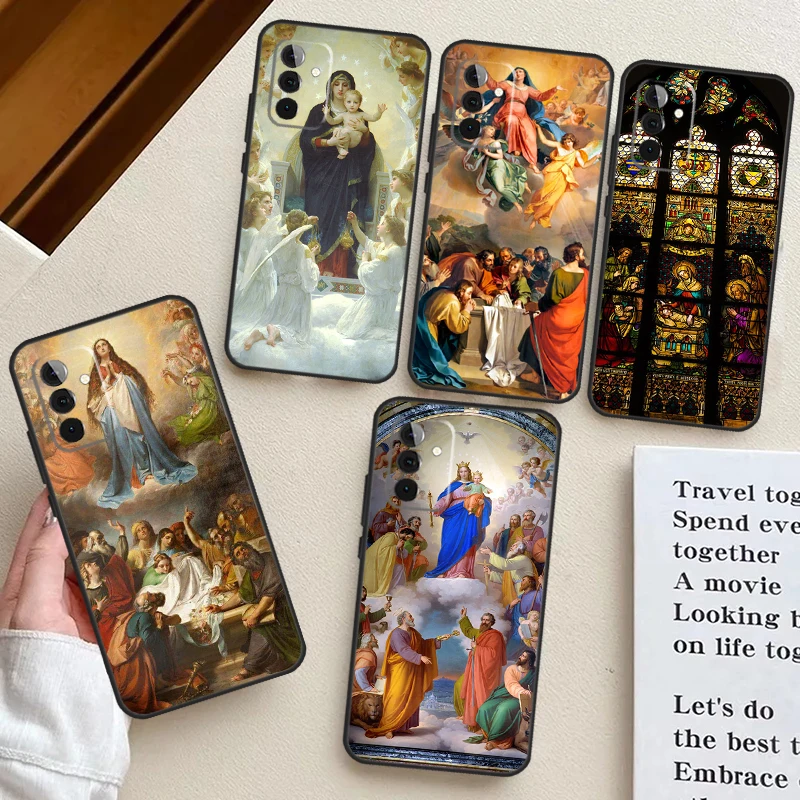 Virgin Mary of Catholic Religious For Samsung Galaxy A33 A53 A13 A23 A52 A32 A22 A12 A51 A71 A15 A25 A14 A34 A54 Phone Case