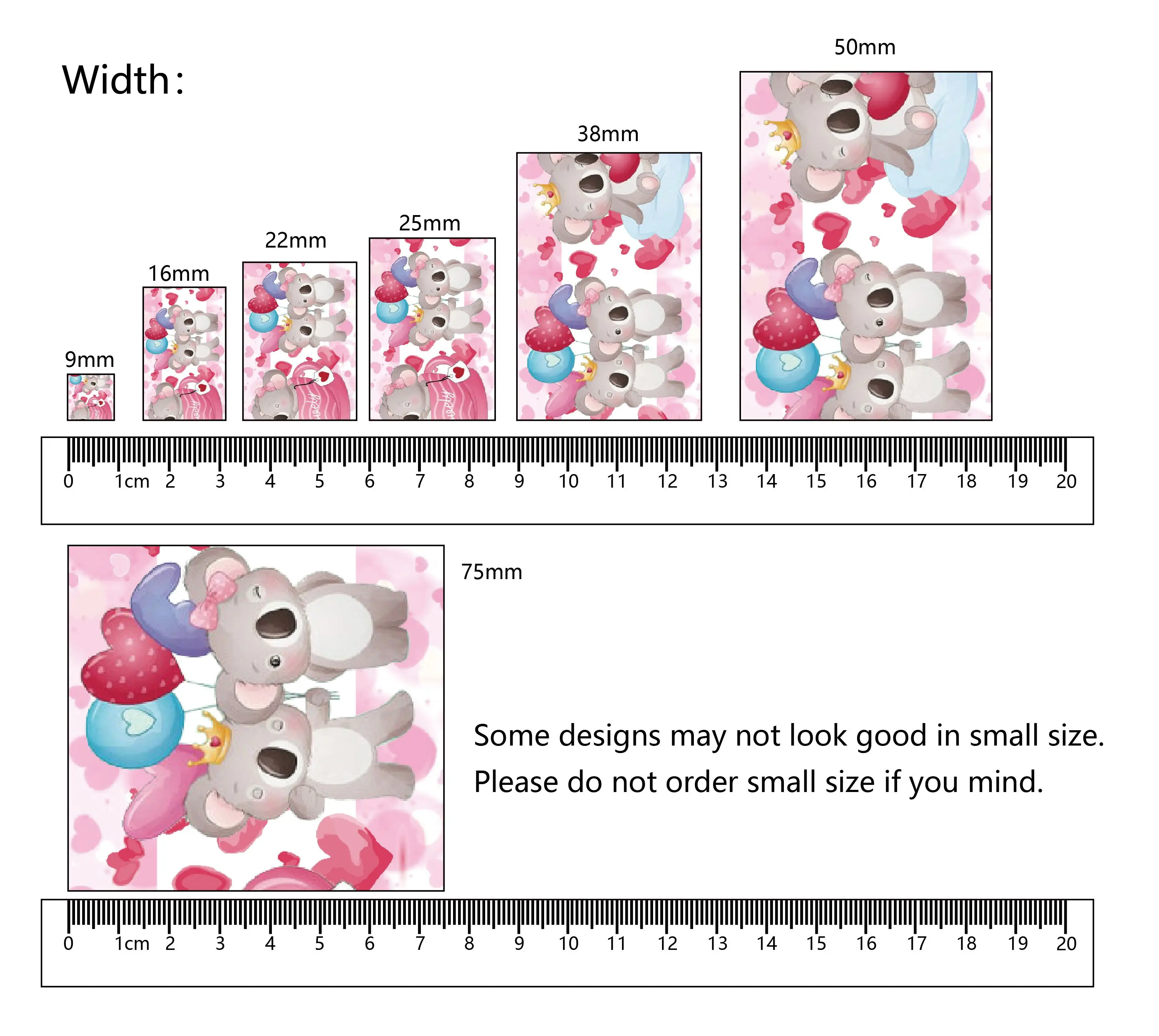 Bows Pattern Grosgrain Ribbon Decoration DIY for Hairbows Sewing Accessories  5yards