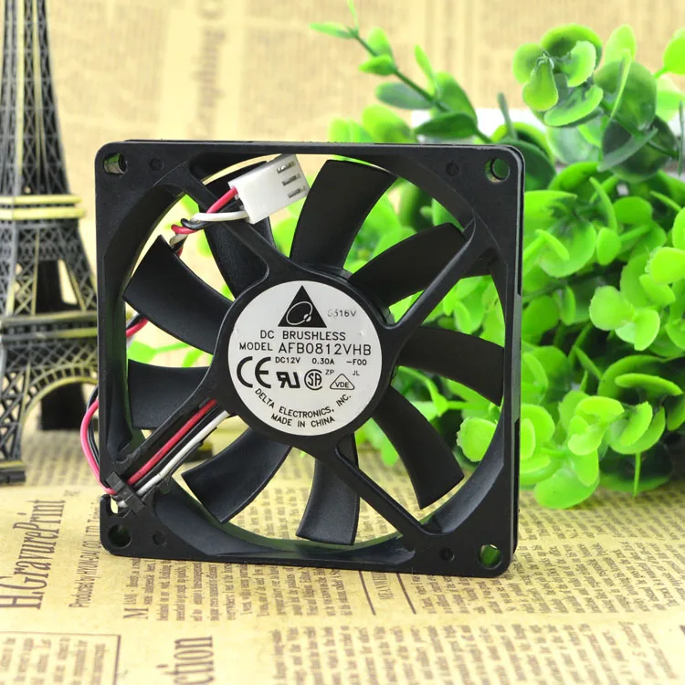 

ORIGINAL 8015 0.30A 8CM 12V AFB0812VHB CPU BALL COOLING FAN