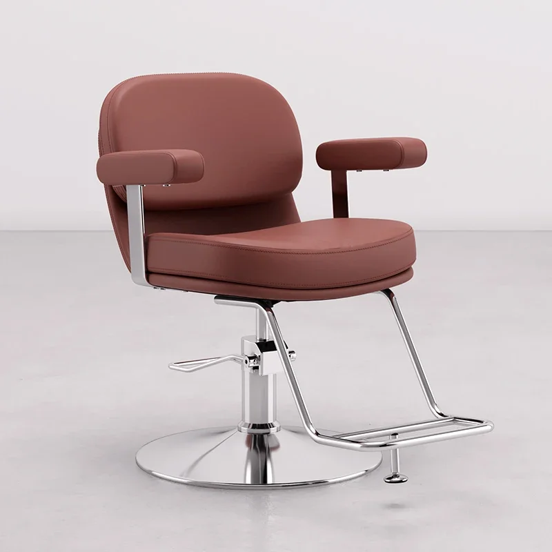 Aesthetic Stylist Makeup Salon Barber Chair Modern Handrail Hair Stylist Swivel Chair Cosmetic Chaise Coiffeuse Salon Furniture