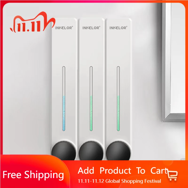 

Simple White Soap Dispensers Suppress Hotel Bathroom Mounted Soap Dispensers Plastic Shower Dispensador Jabon Fashion Furniture