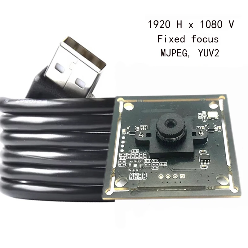 HD1080P 2MP Wide dynamic  USB camera module 70 degree lens Fixed focus UVC Free drive For document scanning and face recognition