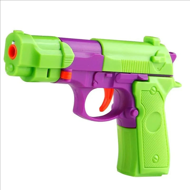 1 PCS Transforming Pistol Robot Radish Gun Gravity Handgun Decompression Toys Automatic Toy Shooter With 30 PCS of Soft Bullets