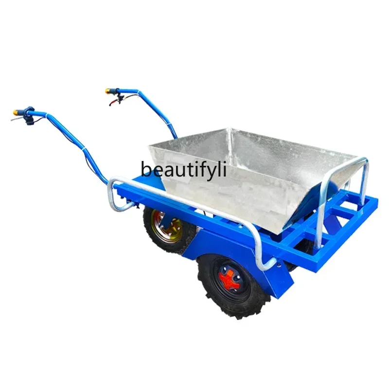 Agricultural chicken bus electric tricycle household hand push handling climbing transport trolley