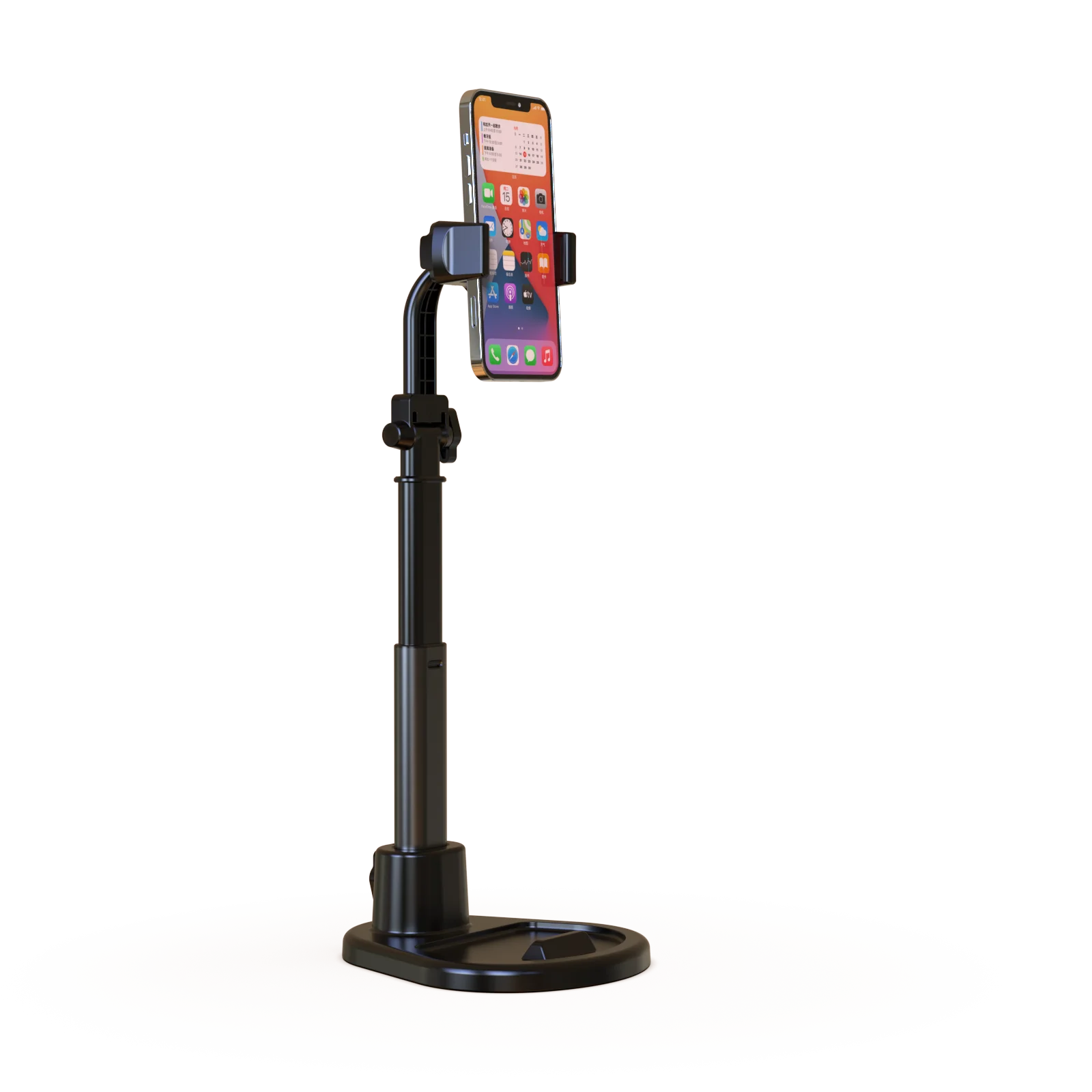 Oatsbasf Magnetic Phone Holder Desktop for iPhone iPad 360° Rotatable Magnetic Stand Adjustable Height for Phone Live Broadcast