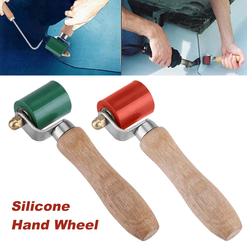 

40mm Silicone Hand Pressure Roller Silicone Handwheel High-Temperature Pressure Wheel for Roofing Hot Air Heating PVC Welding