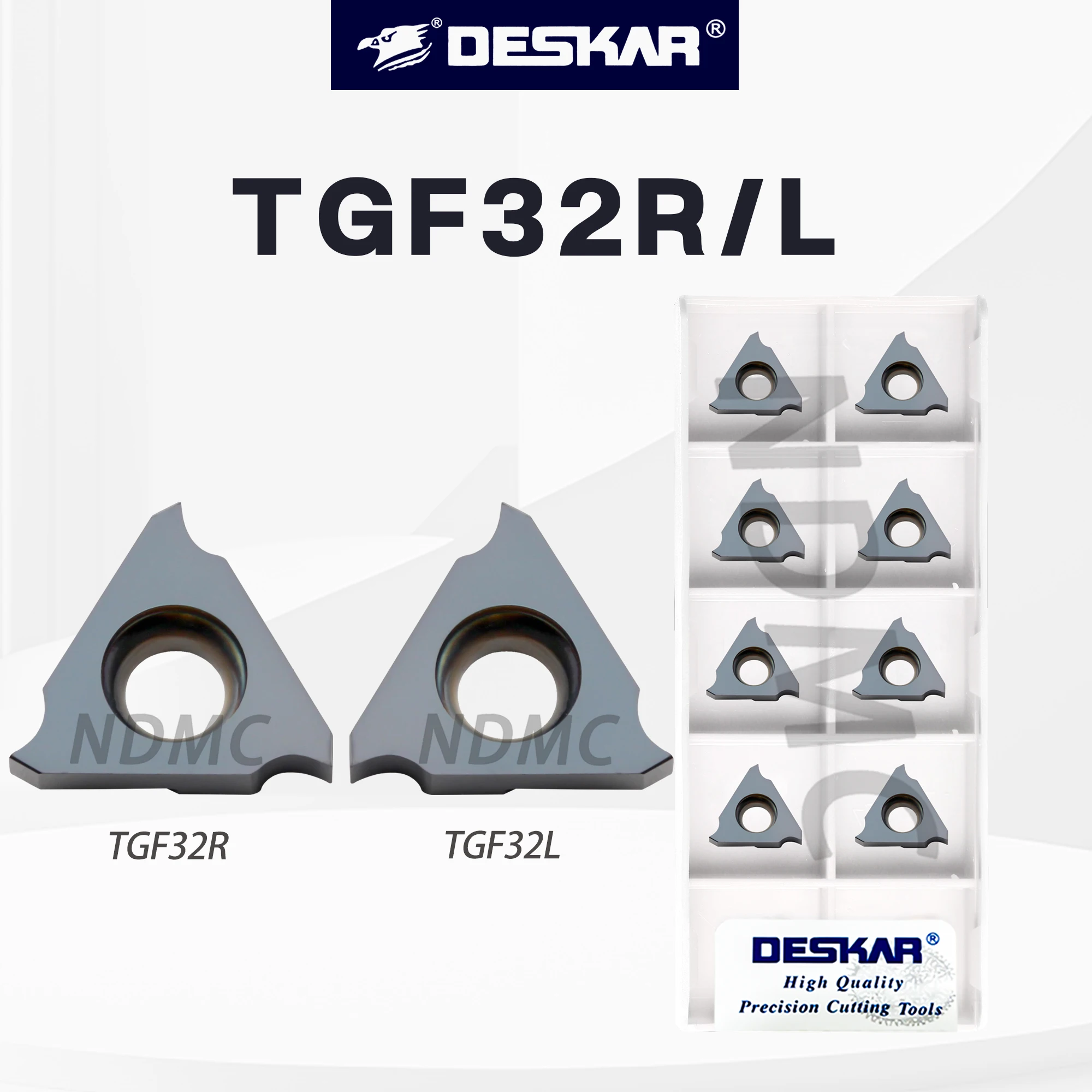 

CNC Lathe TGF32R100 LDA Vertical Shallow Groove Blade Card Spring Groove 050-300 Positive And Negative Blade Groove Series Blade