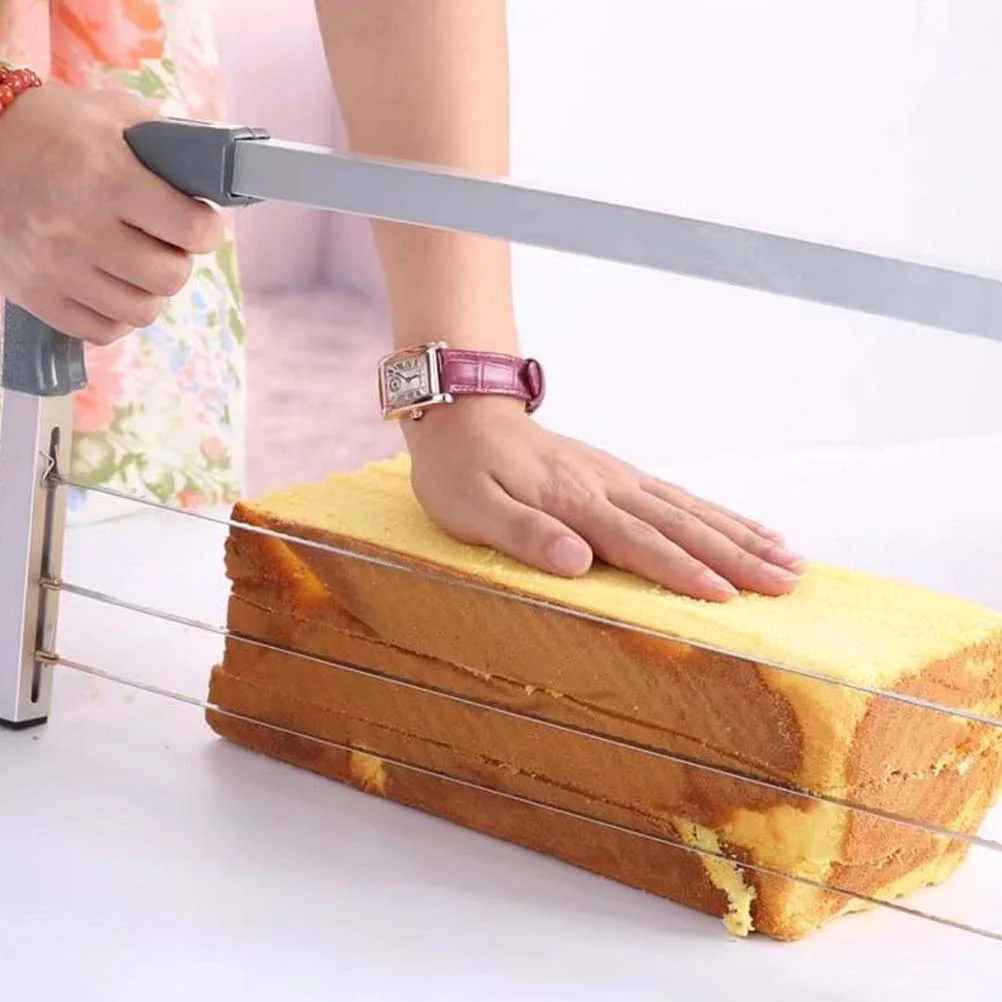 14 Inch Adjustable Cake Leveler Inyerlayer Slicer Tool Stainless Steel 3 Blades