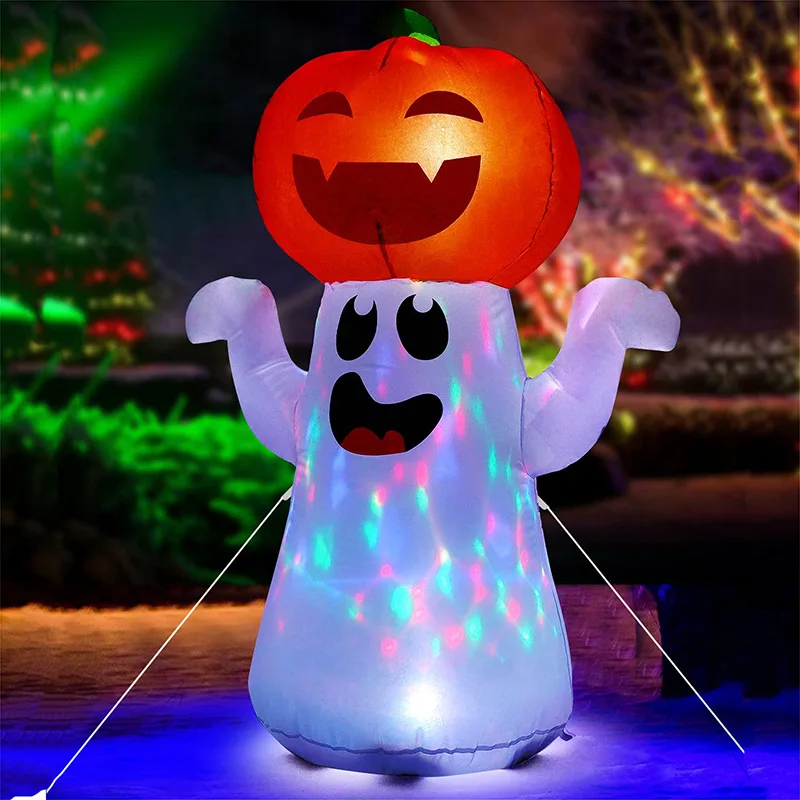 decoration-gonflable-d’halloween-de-15-metre-representant-une-citrouille-et-un-fantome-avec-des-yeux-des-chauves-souris-des-araignees-et-un-fantome-blanc-suspendu-avec-eclairage-led-pour-decorer-le-jardin