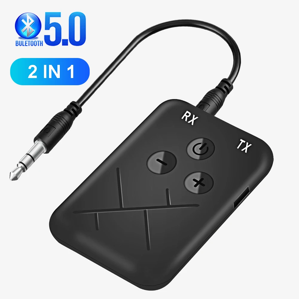 Adaptador USB con Bluetooth 5,0, receptor de Audio inalámbrico, transmisor para PC, portátil, Dongle