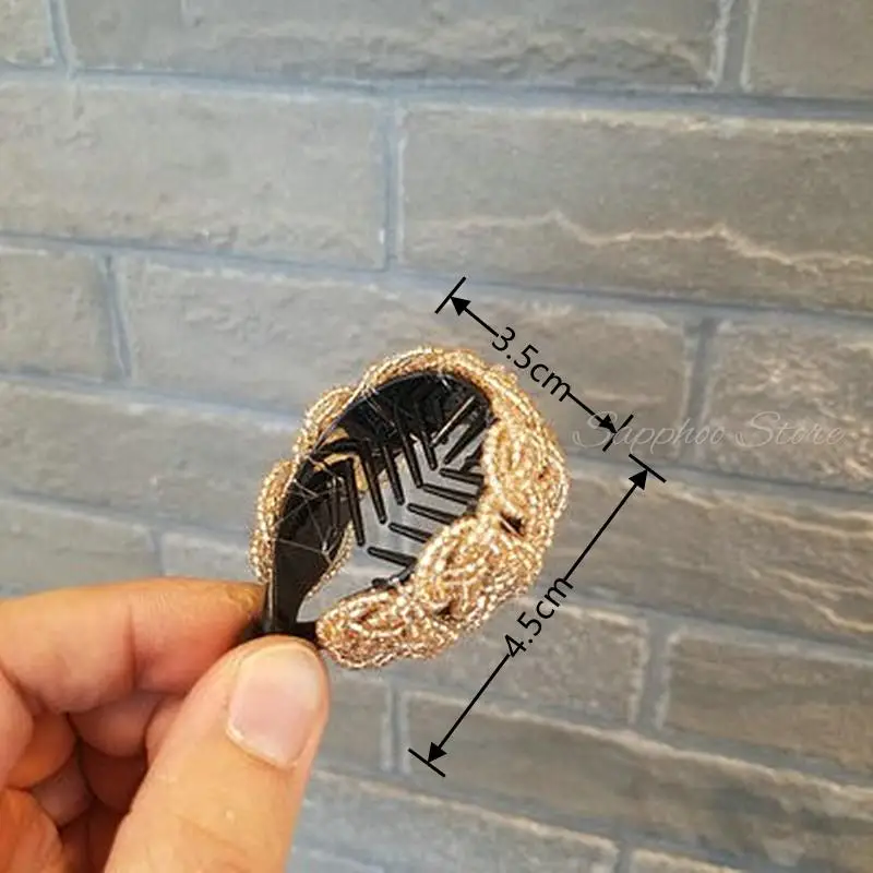 Korea Kristall Perlen Edition Kleine Haarnadel Banane Clip 8cm Vertikale Clip Twist Clip Schachtelhalm Clip Schachtelhalm Schnalle 4 Farben – Detail 16