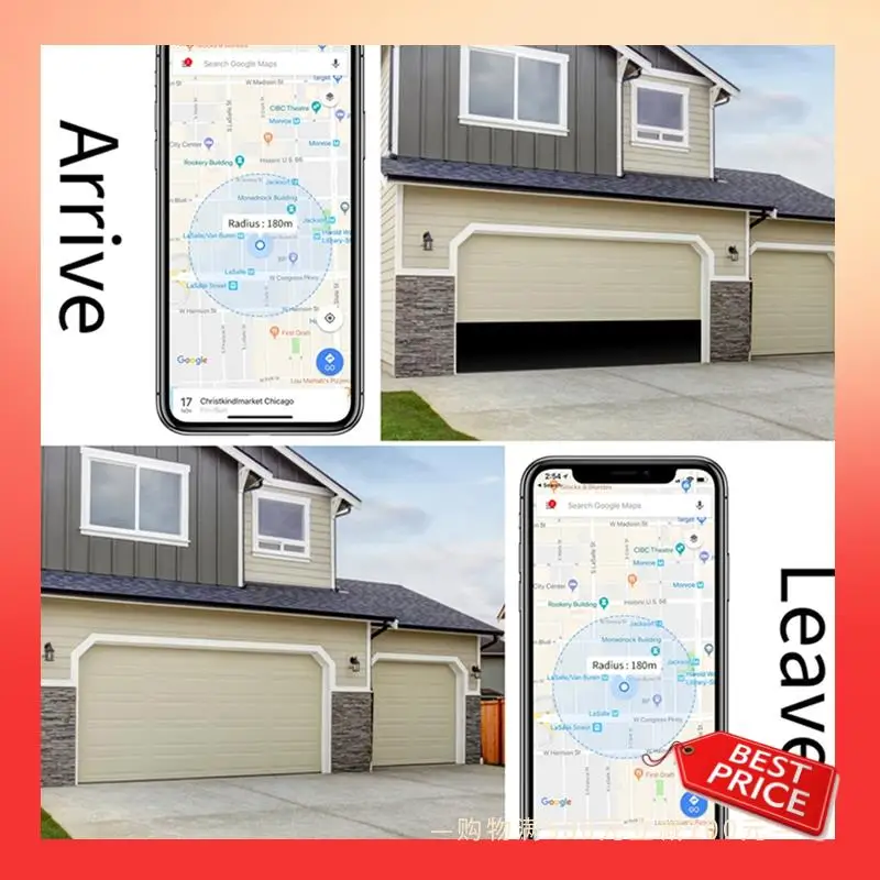 ABNR WIFI Garage Door Opener Controller Gate Door Open Close Monitor Controller For Alexa Google Home UK Plug