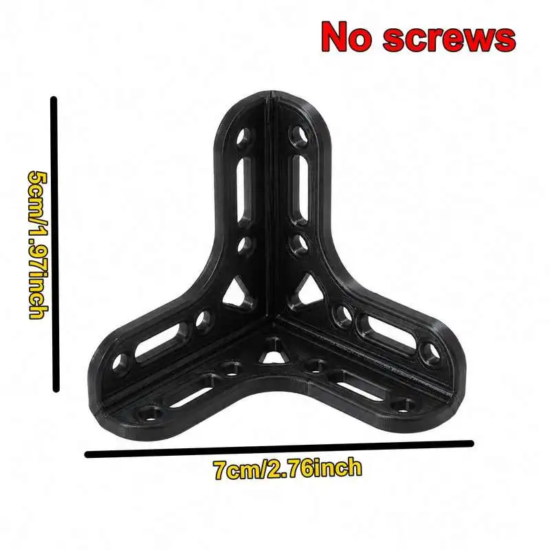 Plastic Triangle Corner Bracket Right Angle Support Code Furniture Joint Reinforcement Holder For Household Use