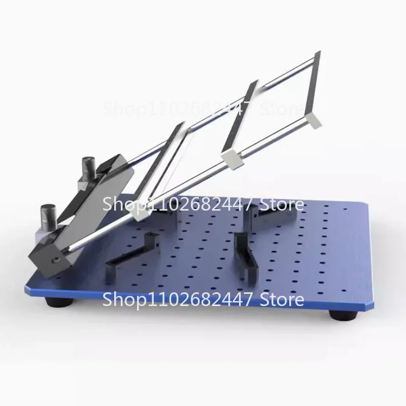 

PCB steel mesh solder paste printing table precision SMT manual small machine manual screen printing table 170MMx170MM