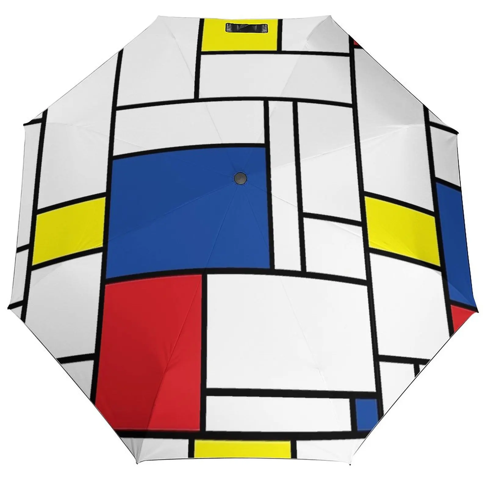 

Авто зонт De Stijl с принтом Mondrian, минималистичный эстетический складной зонт на заказ, солнцезащитный козырек для путешествий, ветрозащитный зонт