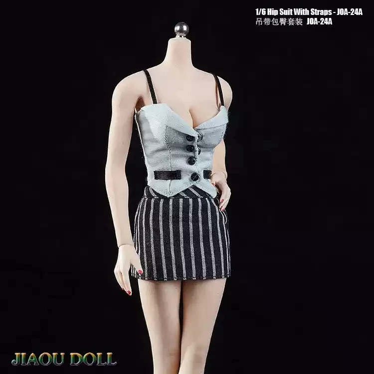 In Stock JOA-24 1/6 Scale Female Soldier Fashion Trend Sexy Tight Halter Skirt Suit Fit 12 inch PH UD LD Action Figure Body