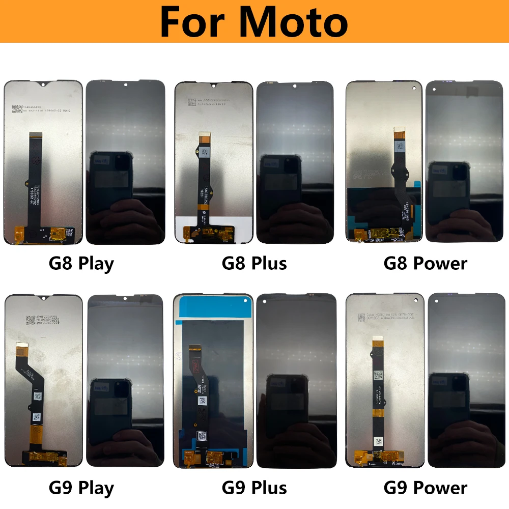 NEW Tested For Motorola Moto G10 G30 G100 G7 G8 Power Play G9 Plus LCD Screen Display Pantalla Touch Digitizer Assembly