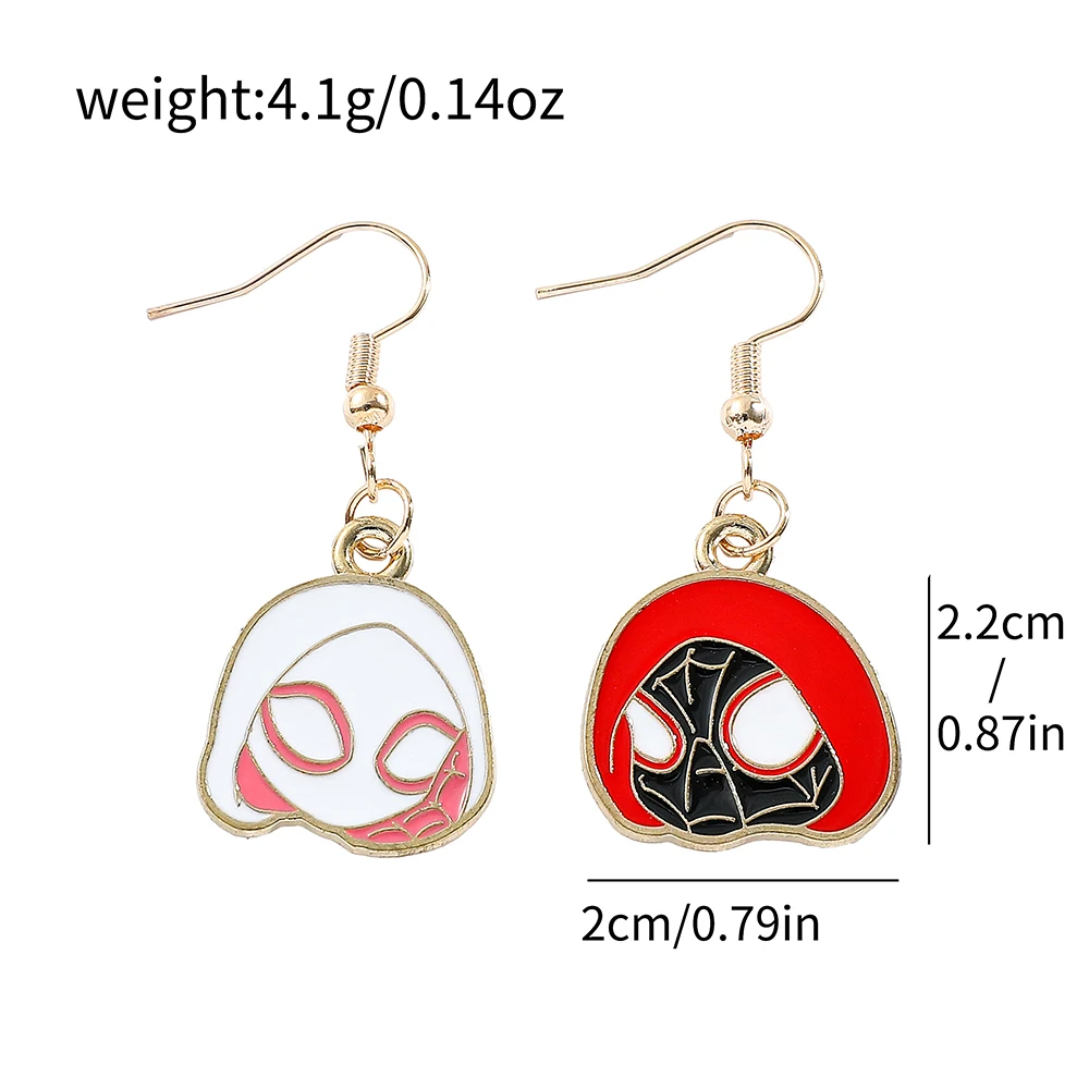 Marvel Superhero Spider Man Earring Funny Cute Spider Man Ear Studs For Women Girls Party Charm Jewellery Gifts