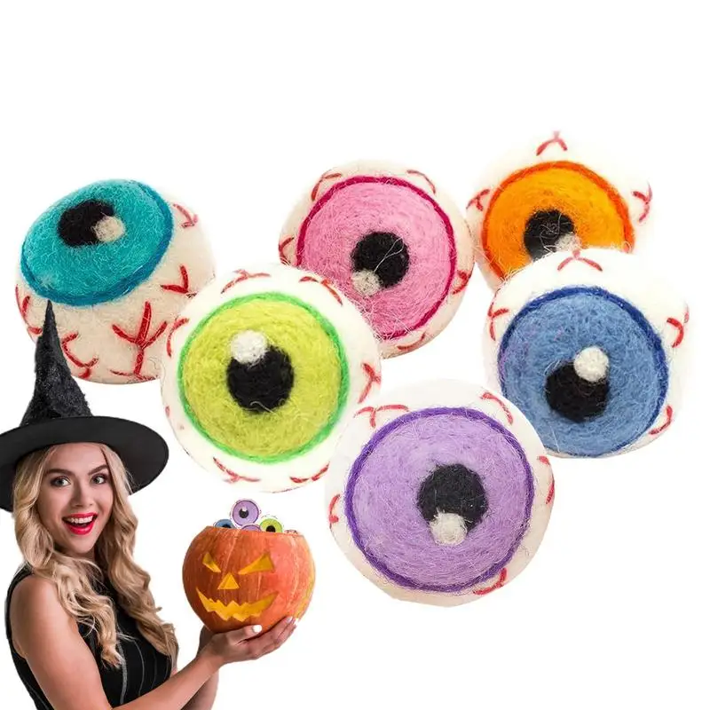 Felt Eyeballs Horror Themed Halloween Spooky sturdy material Horror-Themed Party Decor Fake Eyes For Halloween Fireplaces