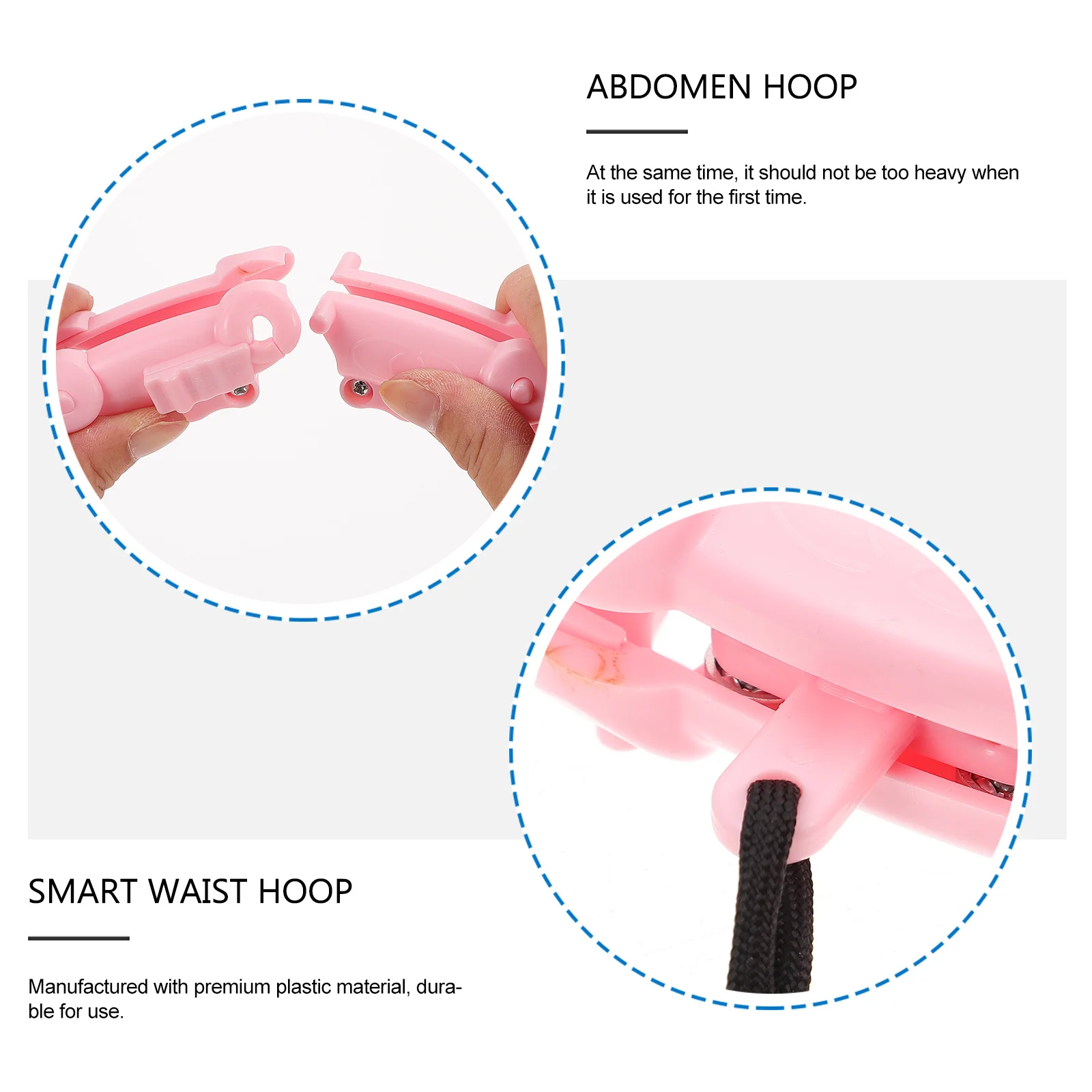 

Smart Durable Waist Exercise Hoop 360 Degree Massage For Abdomen Thinning Fat Burning Workout Fitness