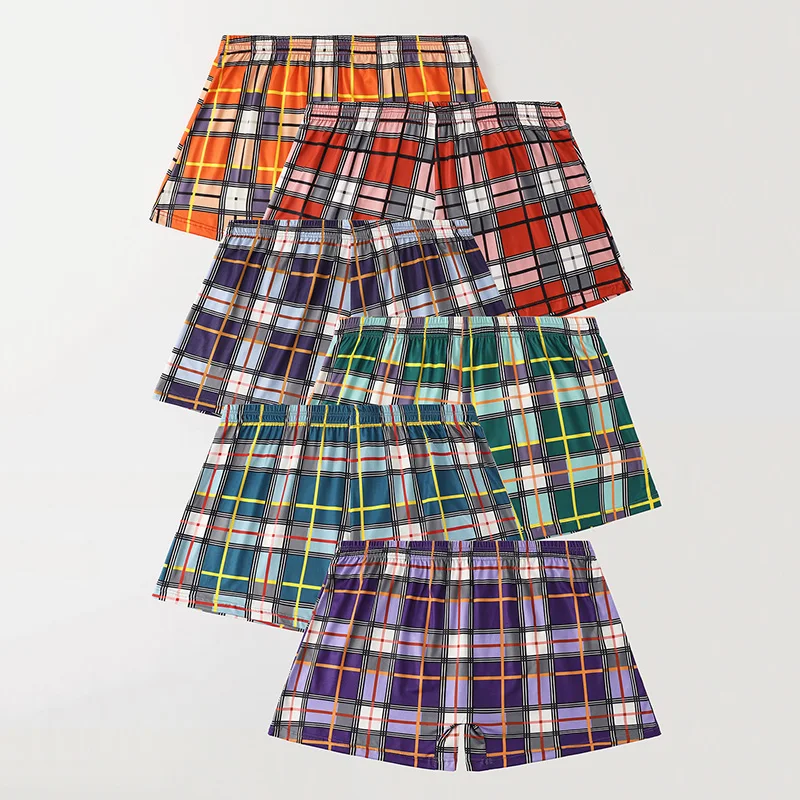 

Мужские свободные брюки с плоскими углами в клетку, 6 предметов, удобные и повседневные брюки для пожилых людей, дышащие брюки Aro