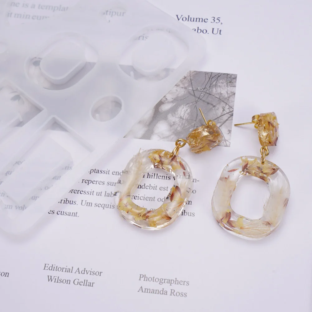 

1Pcs Transparent Silicone Mold DIY Crystal Epoxy Pendant Flexible Handmade Jewelry Mold for Creative Craft Making
