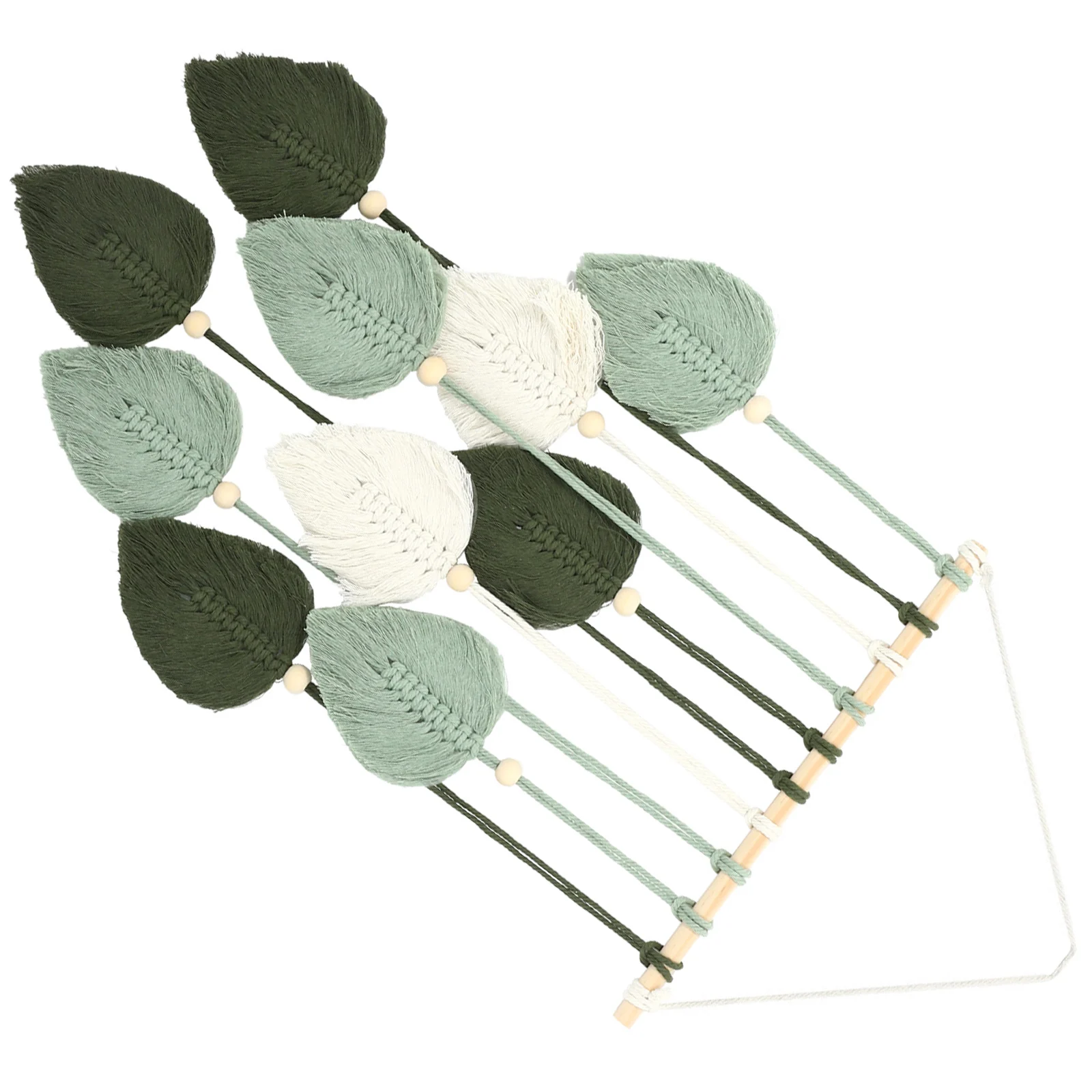 

Leaf Tapestry Green Wall Hanging Bohemian Wall Hanging Nursery Bohemian Home Decor Baby Room Macrame Decor Home