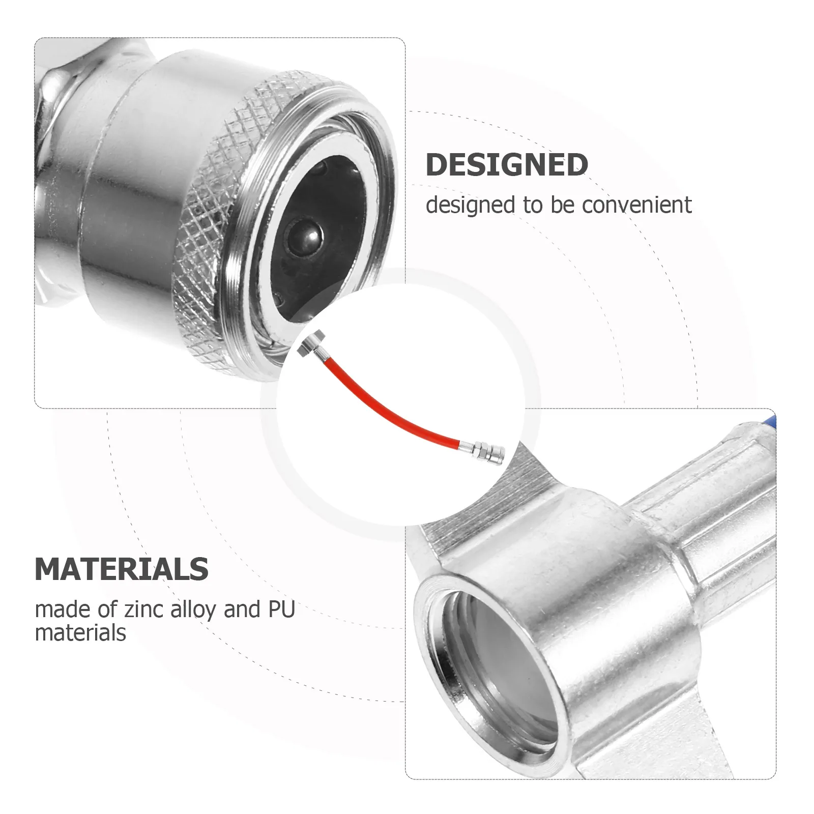 

Air Tube Airline Hose for Compressor Trailer Brake Tubing Zinc Alloy Pneumatic Kit Quick Connect Pipe