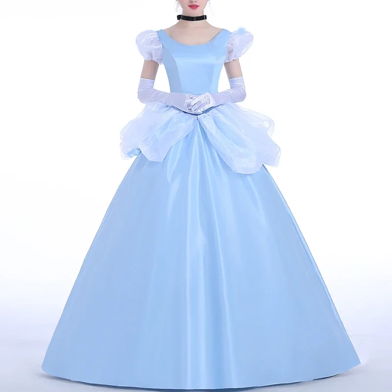 

Custom Made Cinderella Princess Costume Cosplay Dress For Adult Women Ladies Hallowmas Party