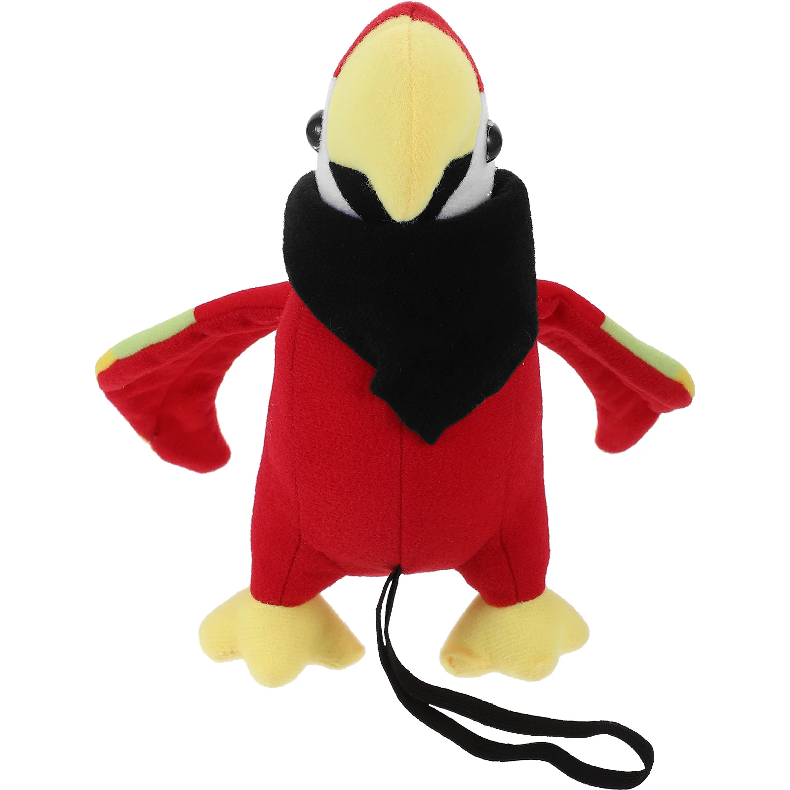 Stuffed Parrot Artificial Bird Model Pirate Toy Plush Pp Cotton for Shoulder Baby