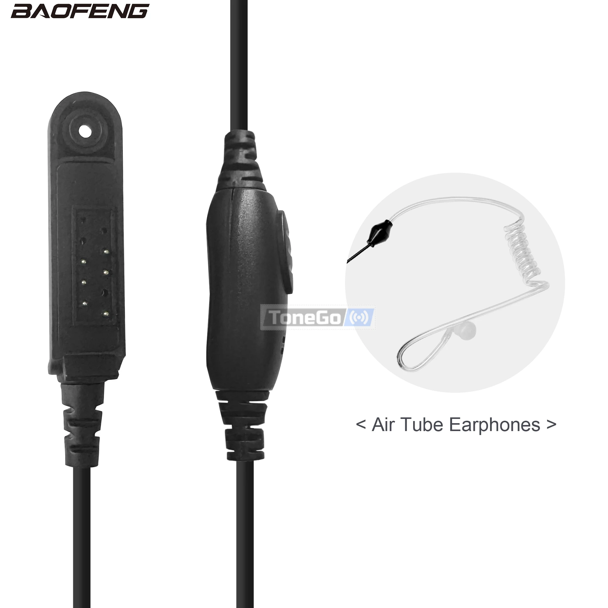 Baofeng UV-9R Plus اسلكية تخاطب سماعة مقاوم للماء نوع الصوتية سماعة أنبوبية UV68 برو ماكس V2 PTT سماعة ل 9R UV-XR GT-3WP #4