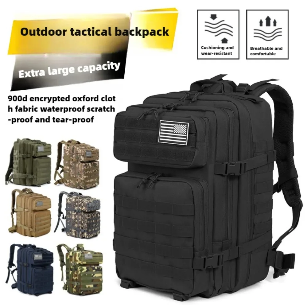 

45LOutdoor Multi functional Waterproof Tactical Backpack Sports Travel Mountaineering Bag Large Capacity Military Men's Backpack