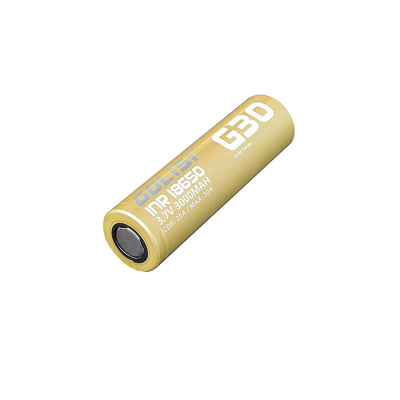 الأصلي GOLISI G30 18650 بطارية 3000mah 3.7V 30A عالية استنزاف قابلة للشحن بطاريات ليثيوم قدرة عالية 100% الصف أ خلية