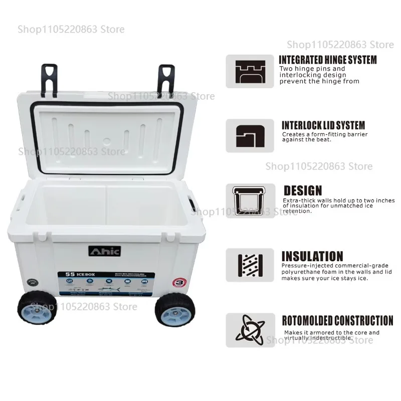

Heavy duty new multi-functional large rotational molding portable 55L outdoor high-quality tank cooler box