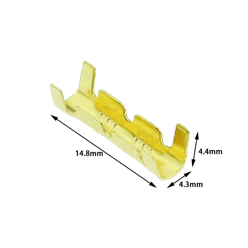 453 U자형 터미널 와이어 퀵 커넥터 터미널, 소형 치아 근막 터미널, 0.5-1.5 mm2, 50 개