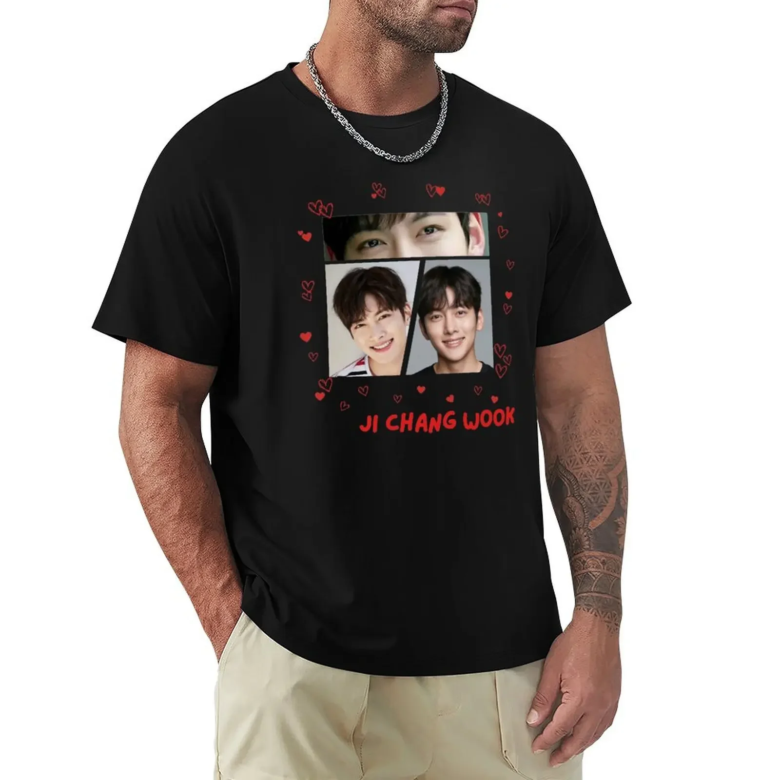 I love Ji Chang Wook T-Shirt customizeds plus sizes mens clothing