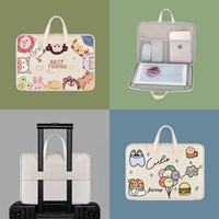 Cartoon notebook laptop bag suitable for MacBook 13 inch Samsung/Dell 14 inch HP 15.6-inch shock-absorbing storage bag