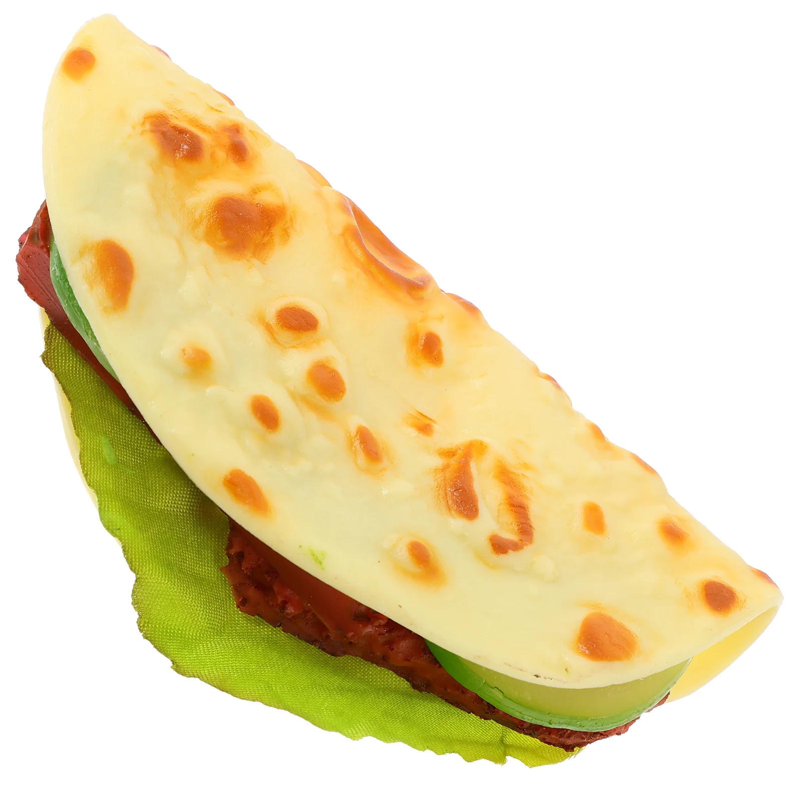 Model Simulated Pancake Hand Taco Food Breakfast Shooting Decorative Display Props (meat Vegetable Pie) Child Faux Tacos Pvc