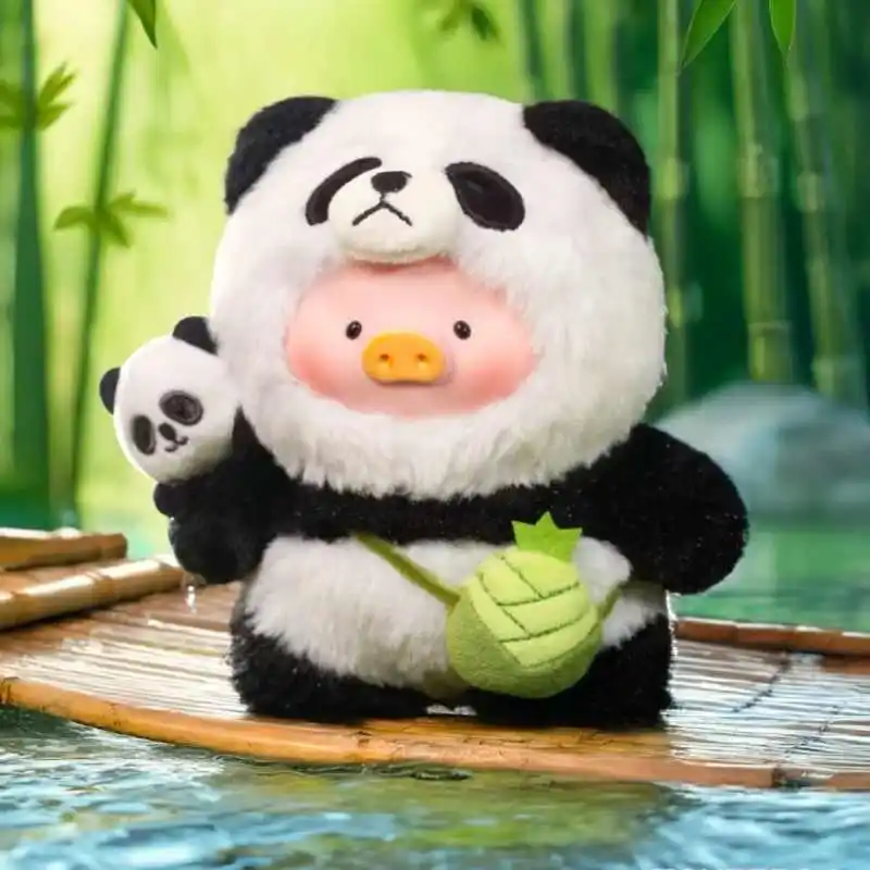 New Lulu The Piggy Panda Lulu Series Elevator Garage Kit Plush Doll Cute Christmas Gift Trendy Model Toy Birthday Gift 