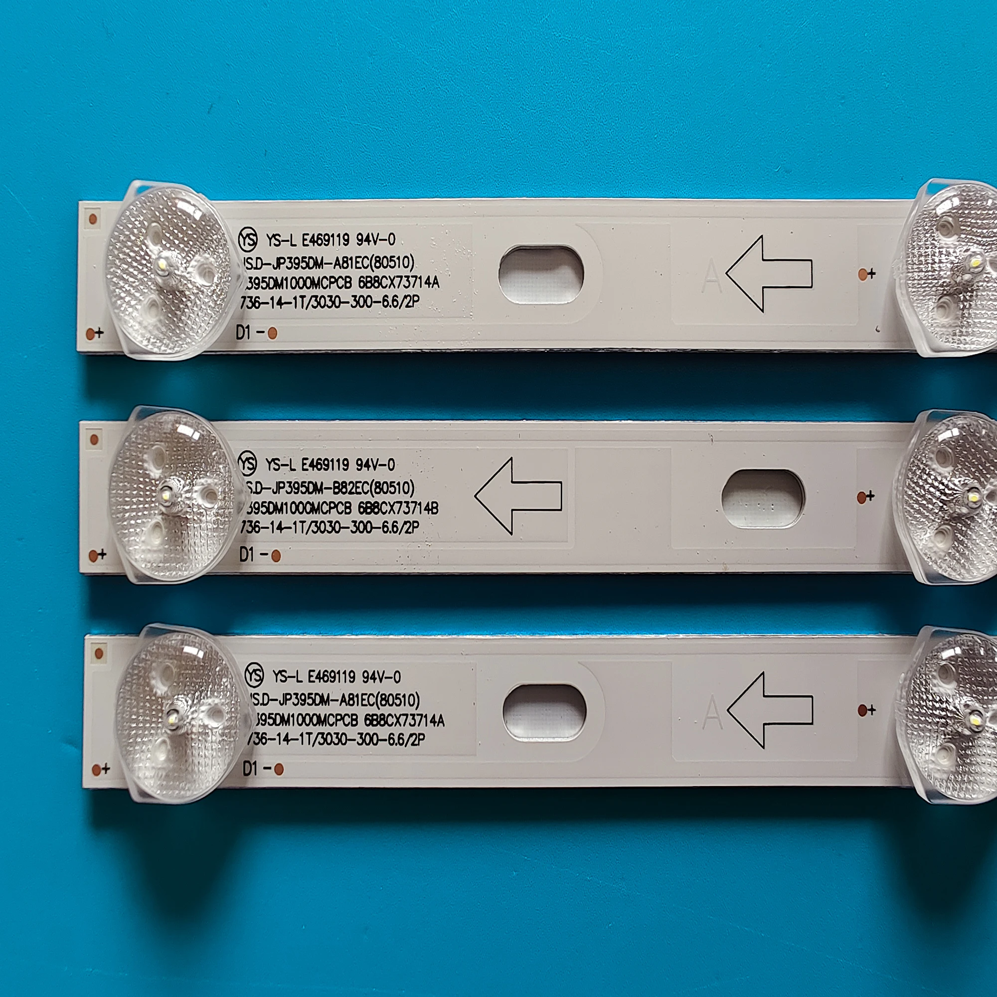 3 pz/set retroilluminazione A LED per starwind sw-led40BA201 D40-M30 40BF400 JS-D-JP395DM-A81EC B82EC (80105) E395DM1000 MCPCB