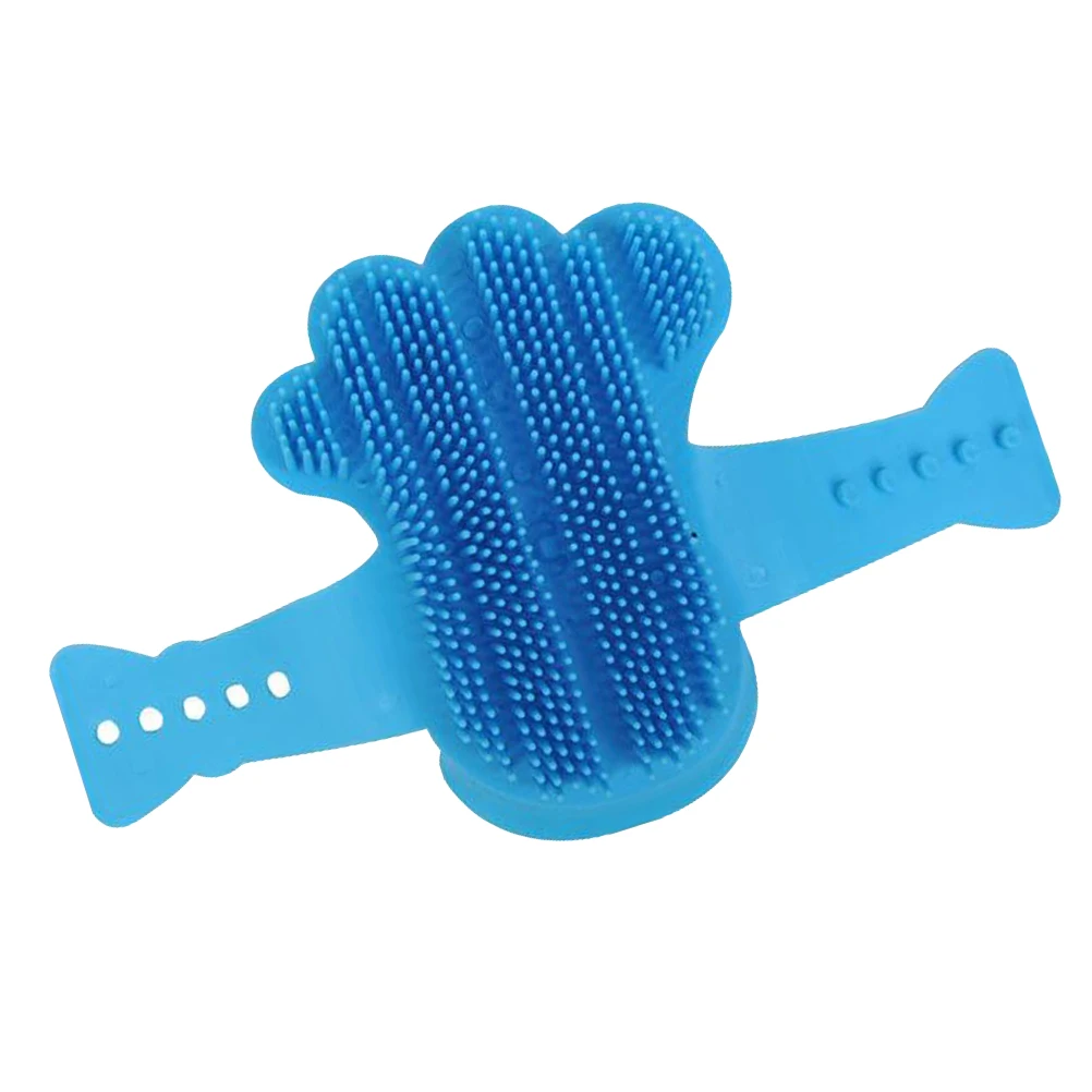 

Adjustable Bath Brush Grooming Massage Glove Dogs Cats Rubber Scrubber Hair Removal Tool For Pet Care Random Color Grooming