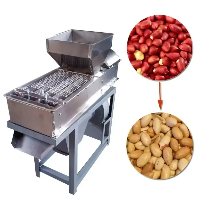 Commercial Automation Peanut Groundnut Nut Peel Machine Roasted Red Skin Peanut Peeling Machine Roasted Peanut Peel Machine