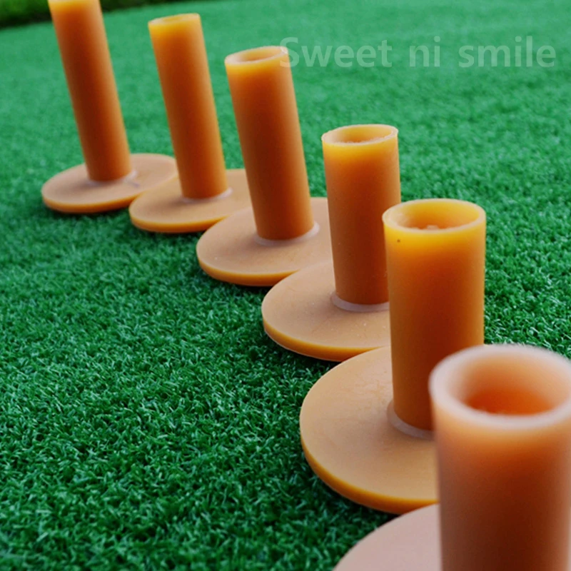 Pgm Golf Practice Hitting Pad Rubber Golf Tee 10Pcs Per Pack Qt001