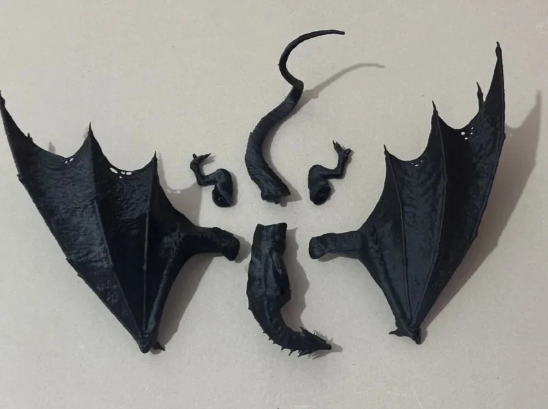 3D Printed Dragon Model Resin Flying Dragon Figurine Magic Creature DIY Paintable Desktop Decor Collection Creative Gift view 5