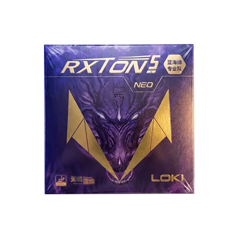 LOKI RXTON 5 PRO/NEO tafeltennisrubber voor rackets, kleverig pingpongrubber met spons met hoge dichtheid, RXTON 5 NEO/PRO.
